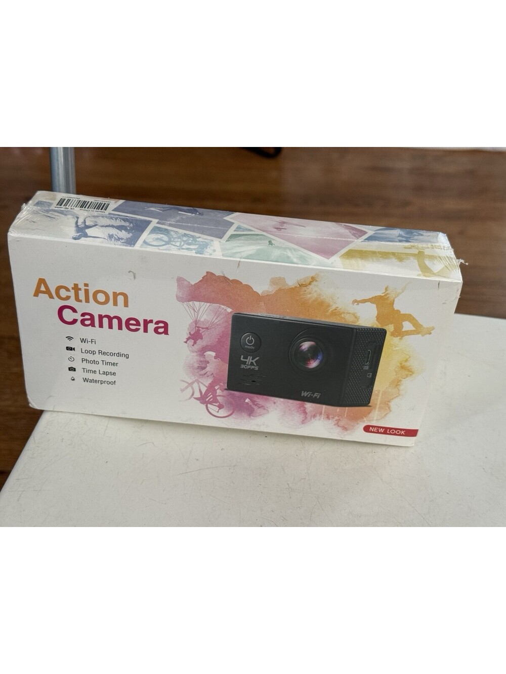 Portable Action Camera with Waterproof Housing  New Sealed